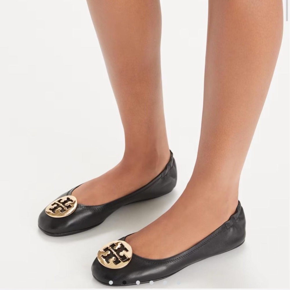 Tory Burch Black Ballet Flats